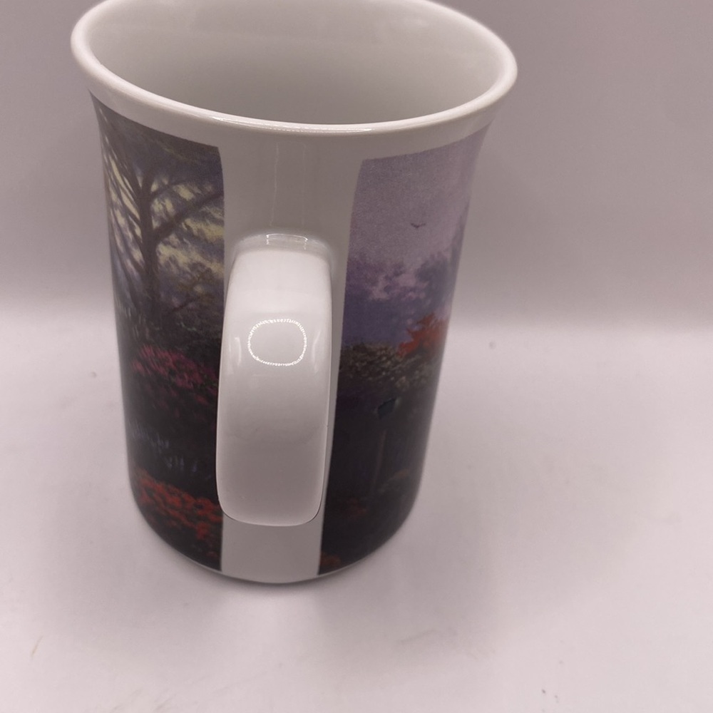 Thomas Kinkade Tea Coffee Mug Lilac Cottage Ceramic 2004 Painter Of Light 8 OZ - Picture 4 of 6
